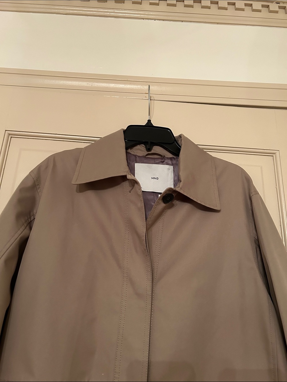 Mango Neutral Taupe Long Trench Coat - Picture 4 of 6